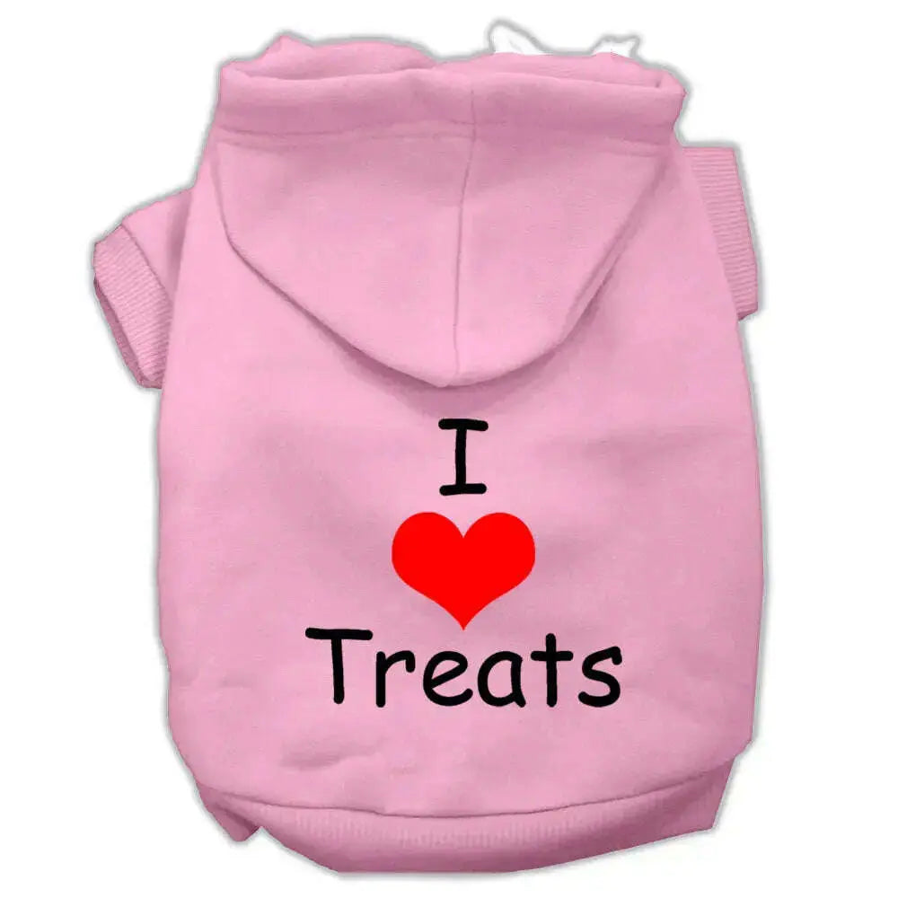 I-Love-Treats-Screen-Print-Pet-Hoodies-Pink-Size-Xl-GreatEagleInc-320157365