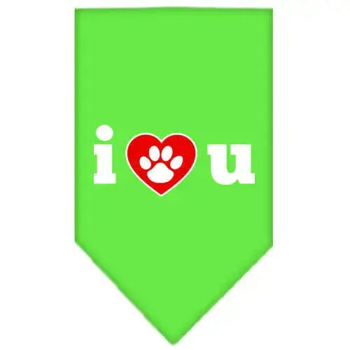 I-Love-U-Screen-Print-Bandana-Light-Pink-Large-GreatEagleInc-333917815