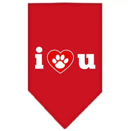 I-Love-U-Screen-Print-Bandana-Red-Small-GreatEagleInc-333916951