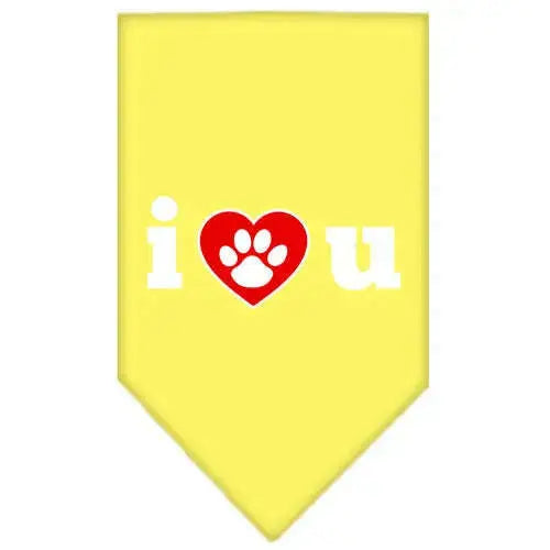 I-Love-U-Screen-Print-Bandana-Yellow-Large-GreatEagleInc-333917410