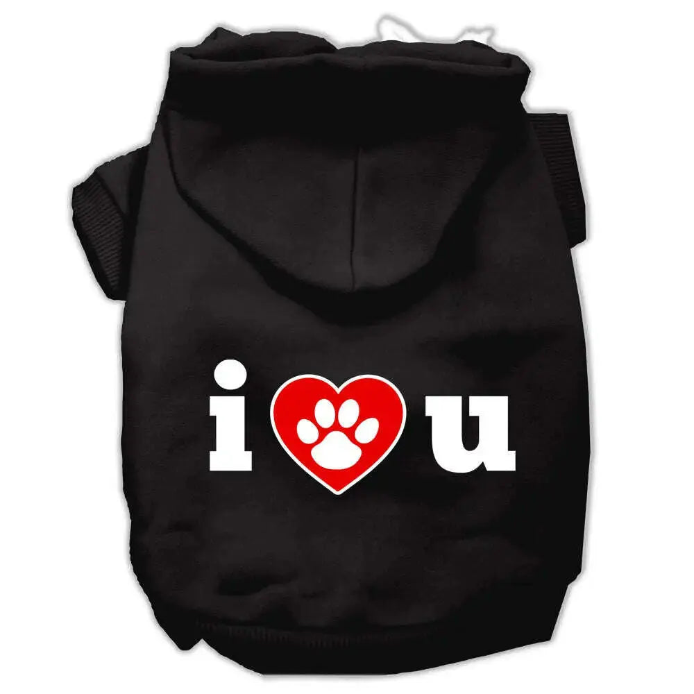 I-Love-U-Screen-Print-Pet-Hoodies-Black-Size-Med-GreatEagleInc-319795722