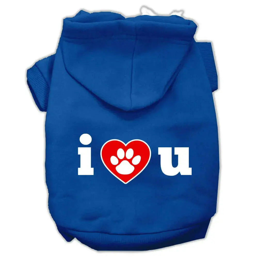 I-Love-U-Screen-Print-Pet-Hoodies-Blue-Size-Med-GreatEagleInc-319795635