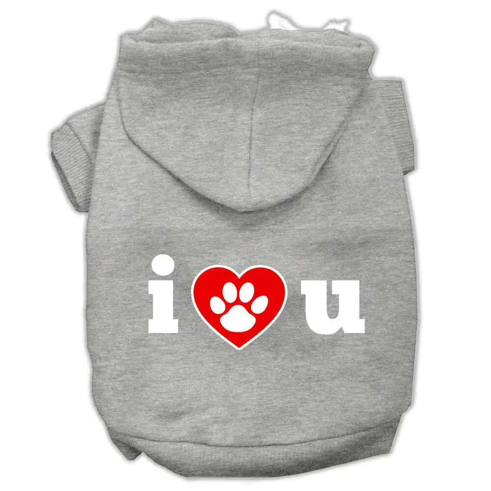 I-Love-U-Screen-Print-Pet-Hoodies-Grey-Size-Xs-GreatEagleInc-319792775