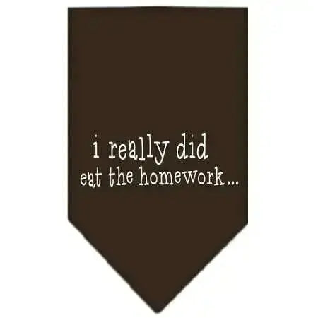I-Really-Did-Eat-The-Homework-Screen-Print-Bandana-Cocoa-Small-GreatEagleInc-318969058