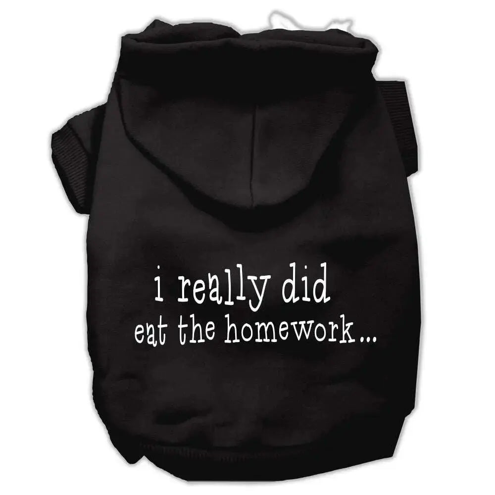 I-Really-Did-Eat-The-Homework-Screen-Print-Pet-Hoodies-Black-Size-Xs-GreatEagleInc-319850522