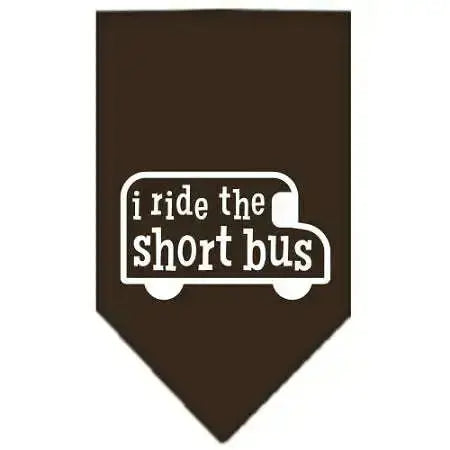 I-Ride-The-Short-Bus-Screen-Print-Bandana-Cocoa-Large-GreatEagleInc-318969287