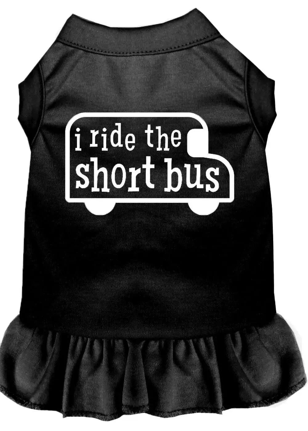 I-Ride-The-Short-Bus-Screen-Print-Dress-Black-Xl-GreatEagleInc-320094030
