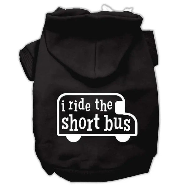 I-Ride-The-Short-Bus-Screen-Print-Pet-Hoodies-Black-Size-L-GreatEagleInc-319847887