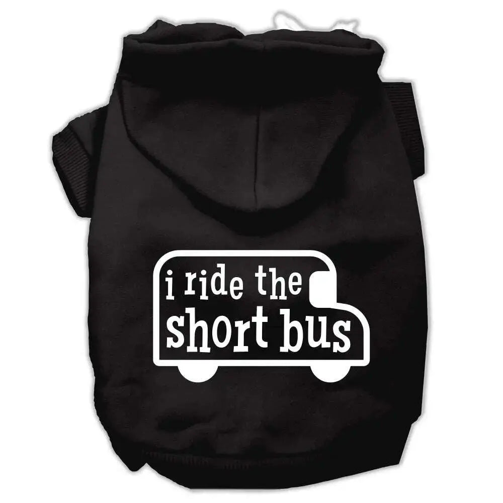 I-Ride-The-Short-Bus-Screen-Print-Pet-Hoodies-Black-Size-S-GreatEagleInc-319846471