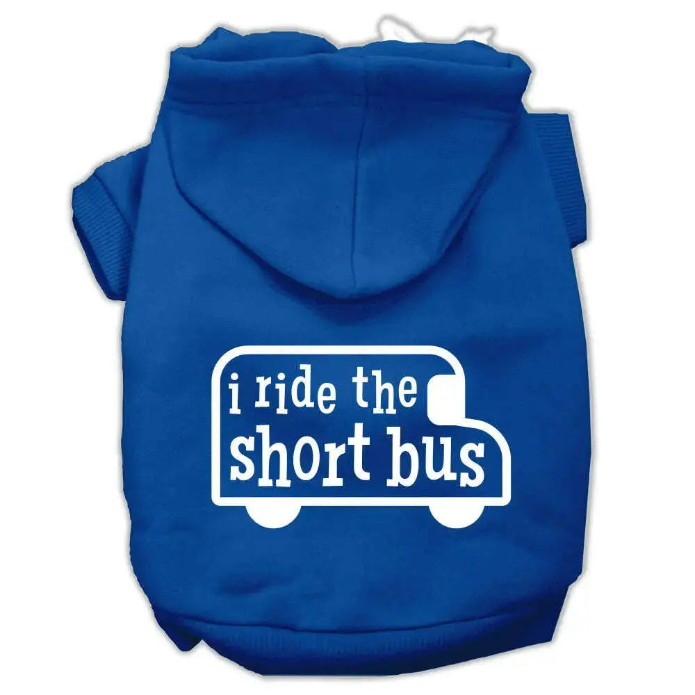 I-Ride-The-Short-Bus-Screen-Print-Pet-Hoodies-Blue-Size-Xxxl-GreatEagleInc-319883418