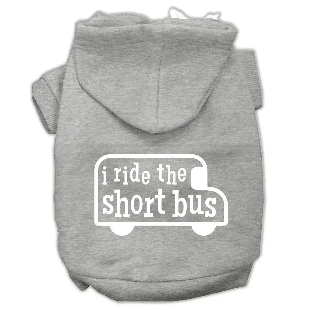 I-Ride-The-Short-Bus-Screen-Print-Pet-Hoodies-Grey-Size-S-GreatEagleInc-319846016