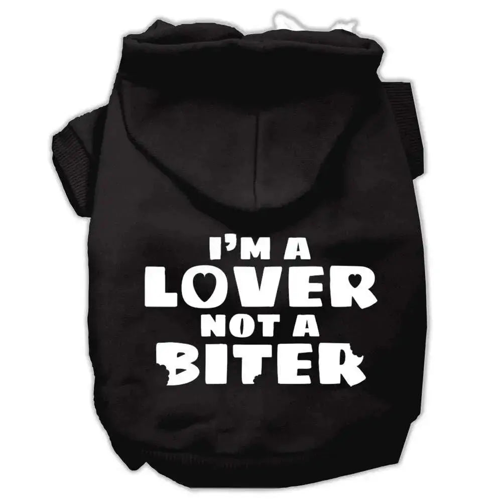 I_m-A-Lover-Not-A-Biter-Screen-Printed-Dog-Pet-Hoodies-Black-Size-Xl-GreatEagleInc-320150086