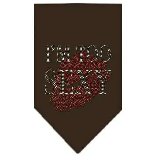 I_m-Too-Sexy-Rhinestone-Bandana-Cocoa-Large-GreatEagleInc-319300150