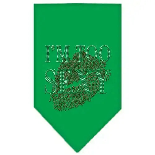 I_m-Too-Sexy-Rhinestone-Bandana-Emerald-Green-Large-GreatEagleInc-319300030