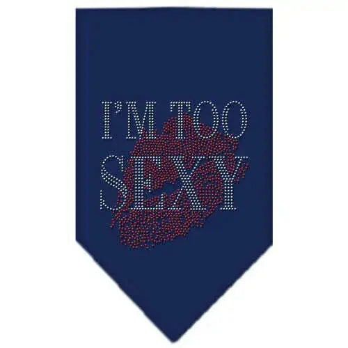 I_m-Too-Sexy-Rhinestone-Bandana-Navy-Blue-Small-GreatEagleInc-319298547