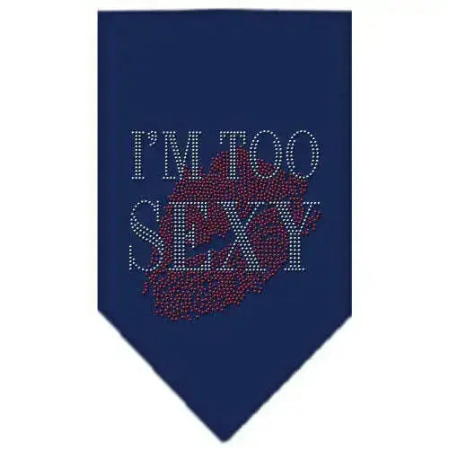 I_m-Too-Sexy-Rhinestone-Bandana-Navy-Blue-Small-GreatEagleInc-319298547