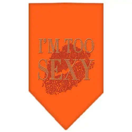 I_m-Too-Sexy-Rhinestone-Bandana-Orange-Large-GreatEagleInc-319299618
