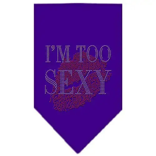 I_m-Too-Sexy-Rhinestone-Bandana-Purple-Small-GreatEagleInc-319298397
