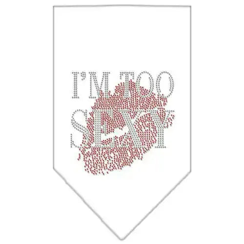 I_m-Too-Sexy-Rhinestone-Bandana-White-Large-GreatEagleInc-319299340