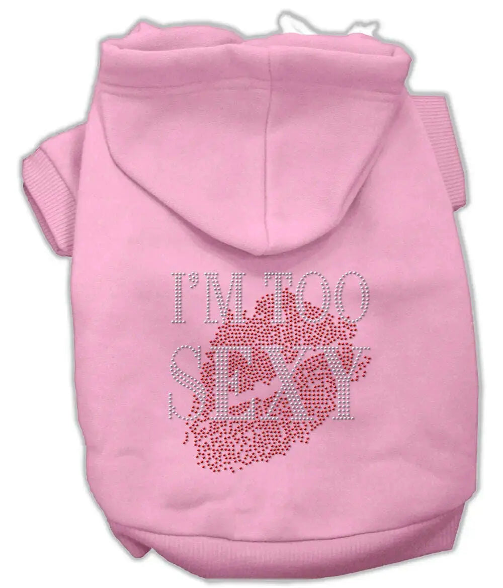 I_m-Too-Sexy-Rhinestone-Hoodies-Pink-L-GreatEagleInc-319467232