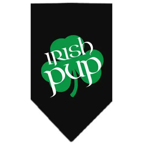 Irish-Pup-Screen-Print-Bandana-Black-Small-GreatEagleInc-333790049