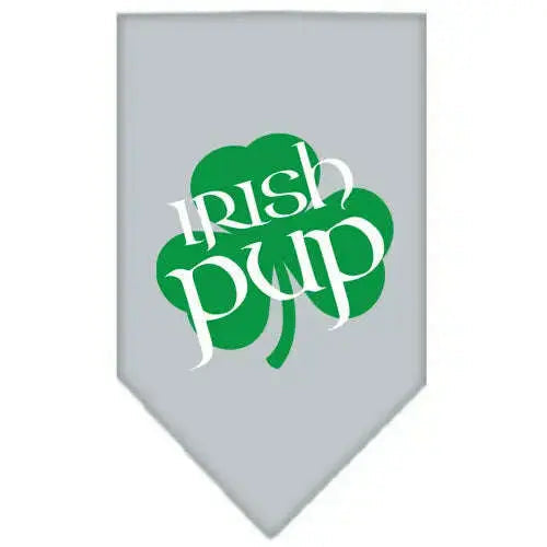 Irish-Pup-Screen-Print-Bandana-Grey-Large-GreatEagleInc-319338191