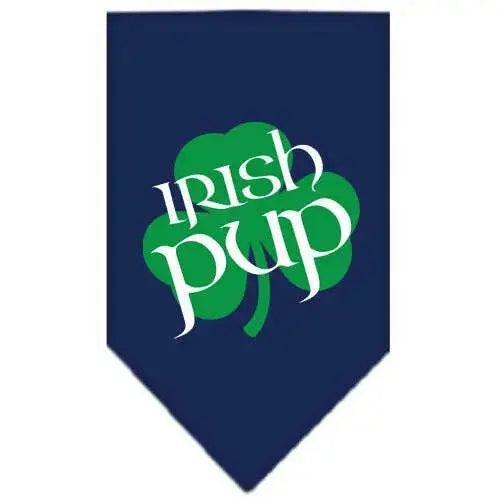 Irish-Pup-Screen-Print-Bandana-Navy-Blue-Small-GreatEagleInc-333789724