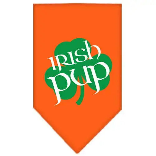 Irish-Pup-Screen-Print-Bandana-Orange-Large-GreatEagleInc-319337775