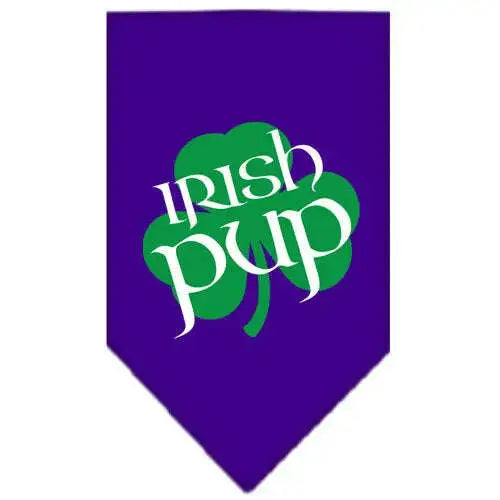 Irish-Pup-Screen-Print-Bandana-Purple-Large-GreatEagleInc-319337635