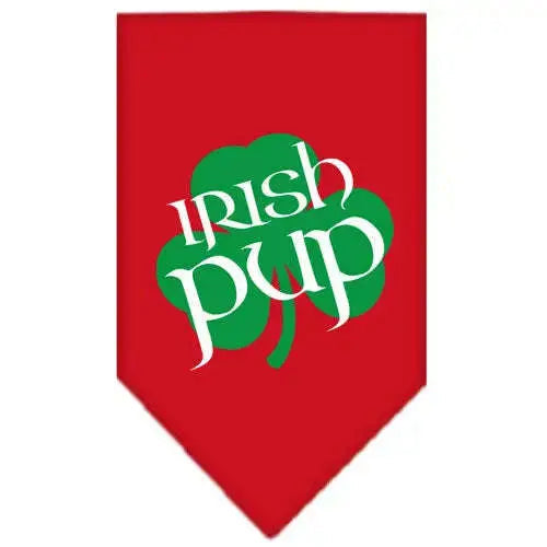Irish-Pup-Screen-Print-Bandana-Red-Small-GreatEagleInc-333789528