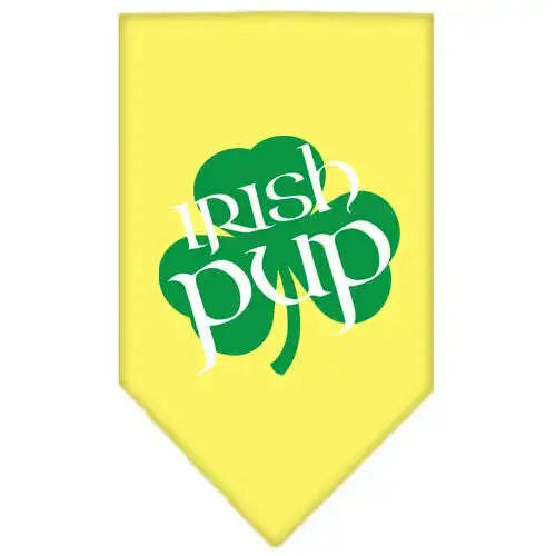 Irish-Pup-Screen-Print-Bandana-Yellow-Small-GreatEagleInc-333789427