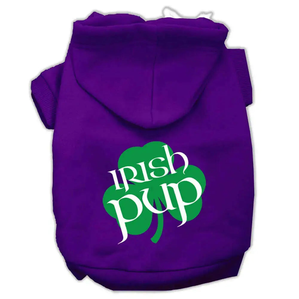 Irish-Pup-Screen-Print-Pet-Hoodies-Purple-Size-Sm-GreatEagleInc-319696213
