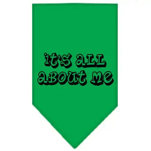 It_s-All-About-Me-Screen-Print-Bandana-Emerald-Green-Large-GreatEagleInc-319337374