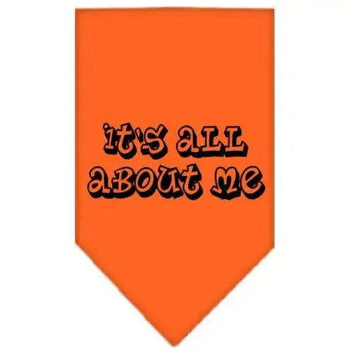 It_s-All-About-Me-Screen-Print-Bandana-Orange-Small-GreatEagleInc-319159534