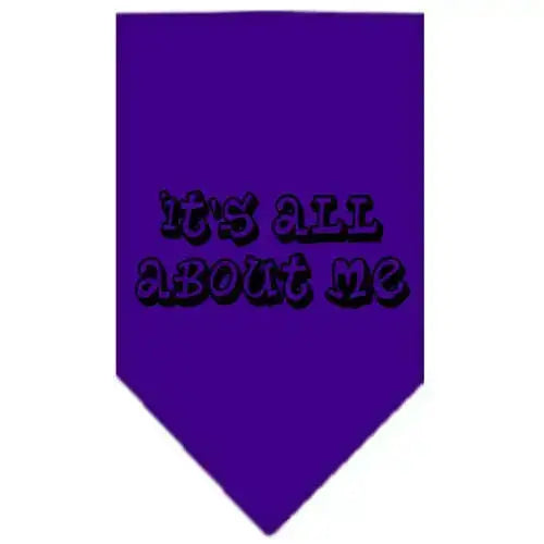 It_s-All-About-Me-Screen-Print-Bandana-Purple-Large-GreatEagleInc-319160786