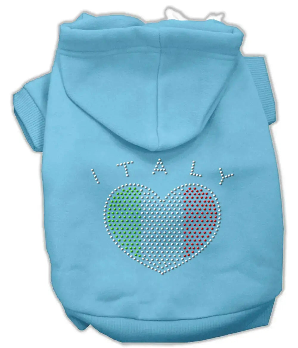 Italian-Rhinestone-Hoodies-Baby-Blue-M-GreatEagleInc-319464589