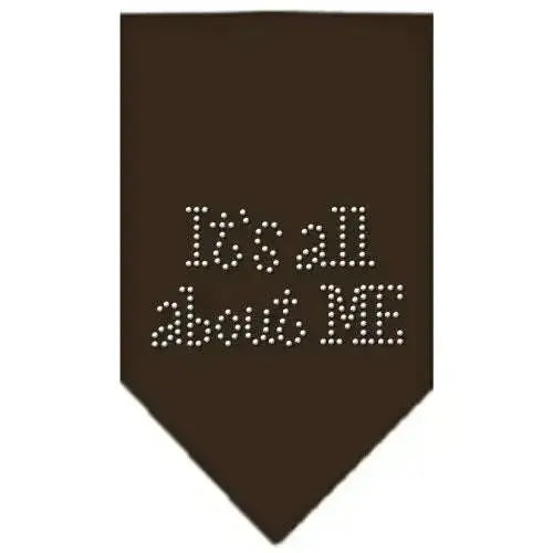 Its-All-About-Me-Rhinestone-Bandana-Cocoa-Small-GreatEagleInc-333873939