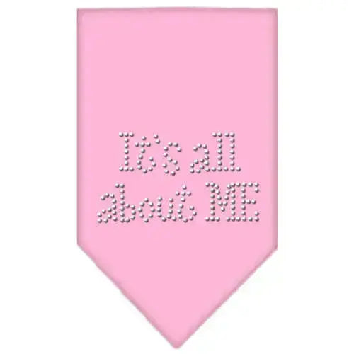 Its-All-About-Me-Rhinestone-Bandana-Light-Pink-Large-GreatEagleInc-333946976