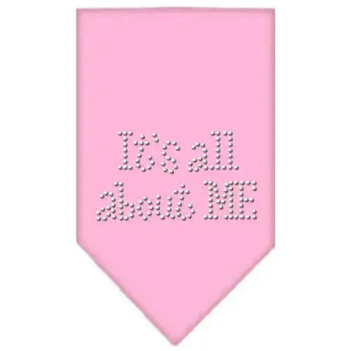 Its-All-About-Me-Rhinestone-Bandana-Light-Pink-Large-GreatEagleInc-333946976