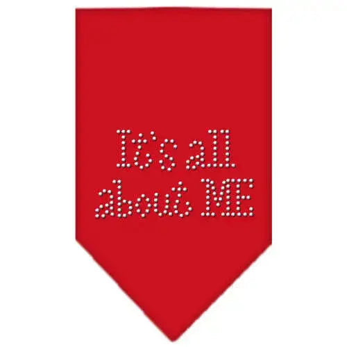 Its-All-About-Me-Rhinestone-Bandana-Red-Small-GreatEagleInc-333873736