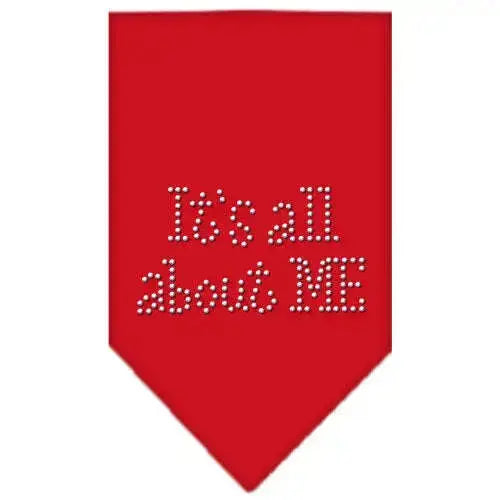 Its-All-About-Me-Rhinestone-Bandana-Red-Small-GreatEagleInc-333873736