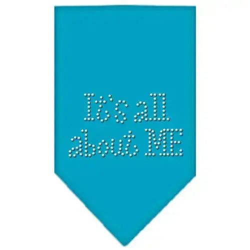 Its-All-About-Me-Rhinestone-Bandana-Turquoise-Small-GreatEagleInc-318585680