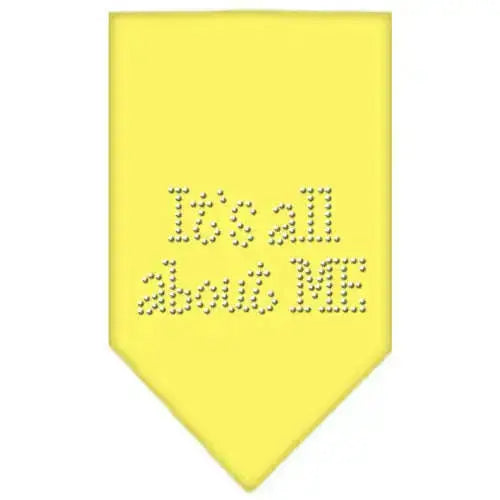 Its-All-About-Me-Rhinestone-Bandana-Yellow-Large-GreatEagleInc-333874189