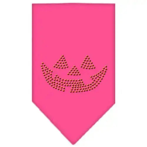 Jack-O-Lantern-Rhinestone-Bandana-Bright-Pink-Small-GreatEagleInc-318543054