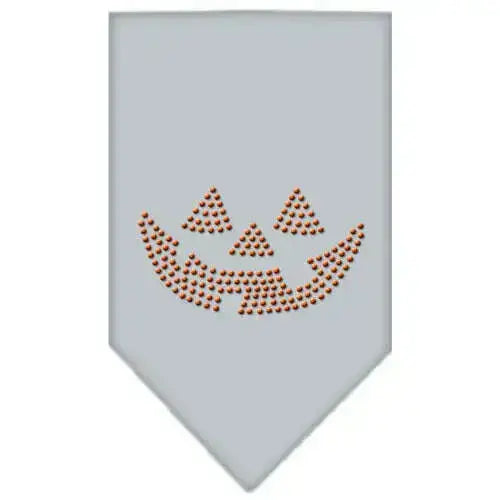 Jack-O-Lantern-Rhinestone-Bandana-Grey-Large-GreatEagleInc-319076321