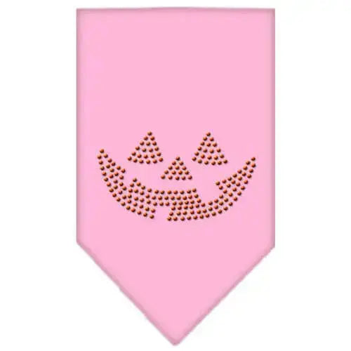 Jack-O-Lantern-Rhinestone-Bandana-Light-Pink-Small-GreatEagleInc-318583368