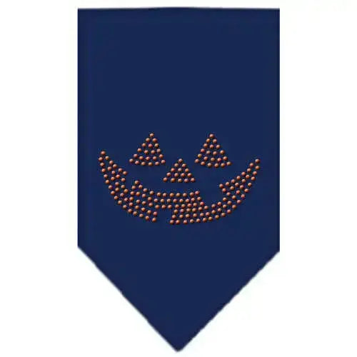 Jack-O-Lantern-Rhinestone-Bandana-Navy-Blue-Large-GreatEagleInc-319076147