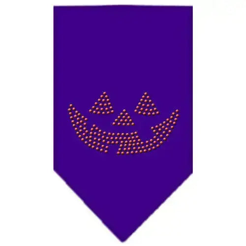 Jack-O-Lantern-Rhinestone-Bandana-Purple-Large-GreatEagleInc-319076078
