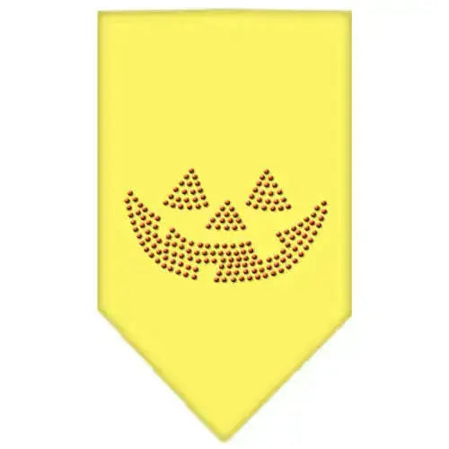 Jack-O-Lantern-Rhinestone-Bandana-Yellow-Small-GreatEagleInc-319074734