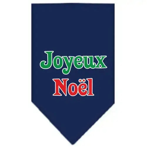 Joyeux-Noel-Screen-Print-Bandana-Navy-Blue-Large-GreatEagleInc-333835764